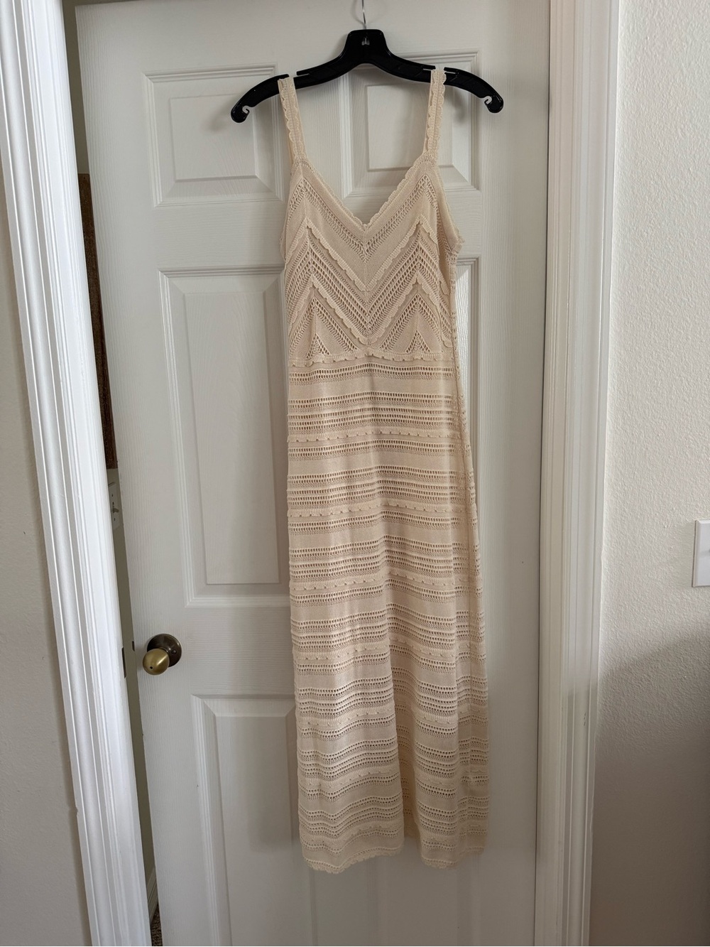 NWT Zimmermann Lucky Crochet Knit Midi Dress Cream Size 1 Small-Authentic $795 - Picture 5 of 16
